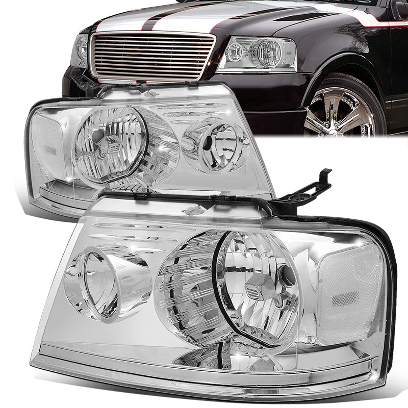 Factory Style Headlights <br>04-08 Ford F-150, 06-08 Lincoln Mark LT