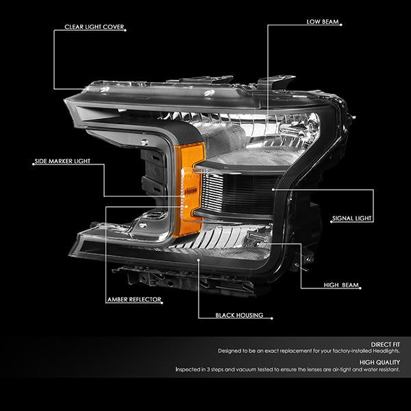 Factory Style Headlights <br>18-20 Ford F-150