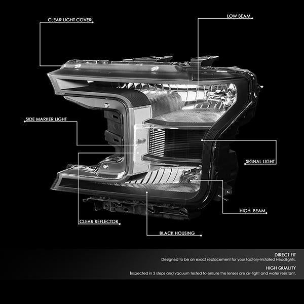 Factory Style Headlights <br>18-20 Ford F-150