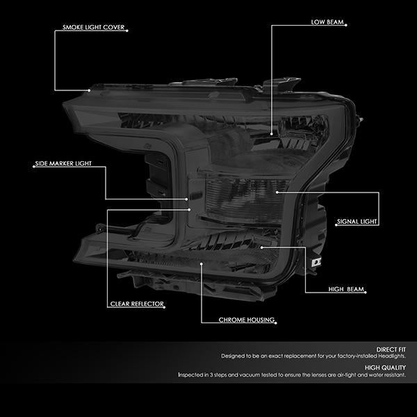 Factory Style Headlights <br>18-20 Ford F-150