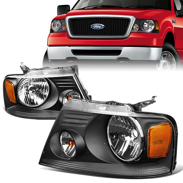 Factory Style Headlights <br>04-08 Ford F-150, 06-08 Lincoln Mark LT