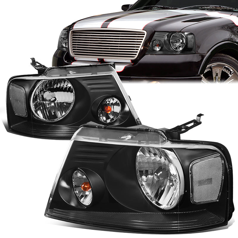 Factory Style Headlights <br>04-08 Ford F-150, 06-08 Lincoln Mark LT