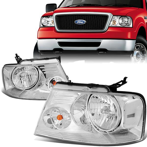 Factory Style Headlights <br>04-08 Ford F-150, 06-08 Lincoln Mark LT