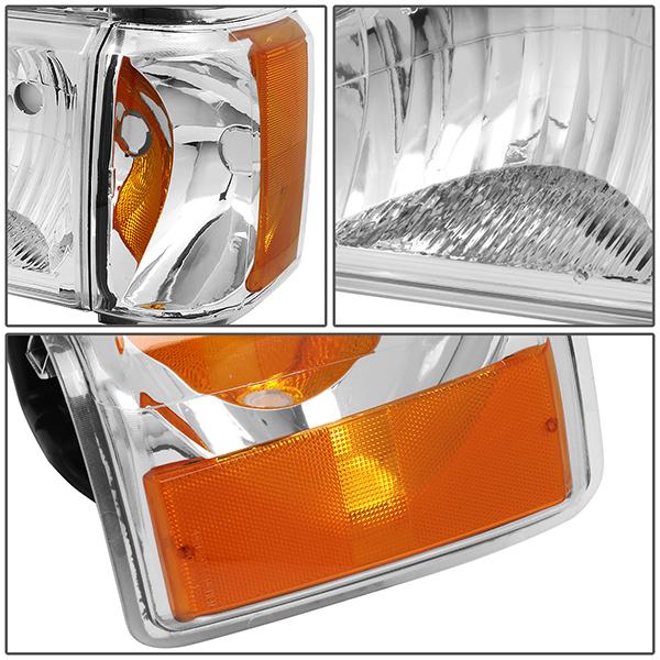 Factory Style Headlights <br>87-91 Ford F-150 F-250 F-350 Bronco