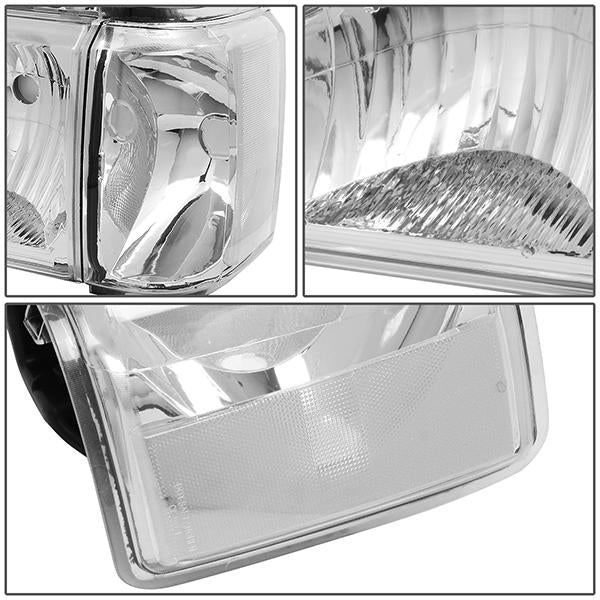 Factory Style Headlights <br>87-91 Ford F-150 F-250 F-350 Bronco