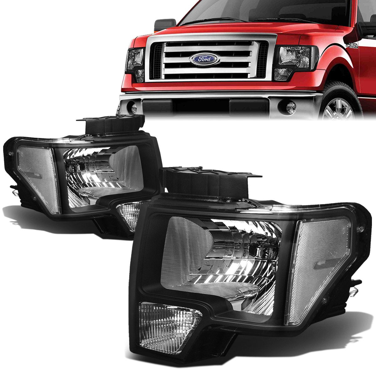 Factory Style Headlights <br>09-14 Ford F150