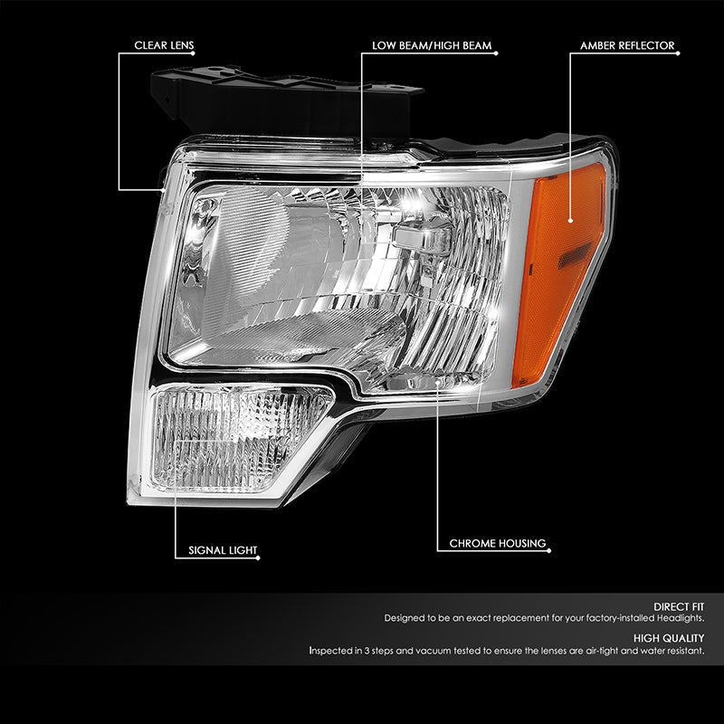 Factory Style Headlights <br>09-14 Ford F150