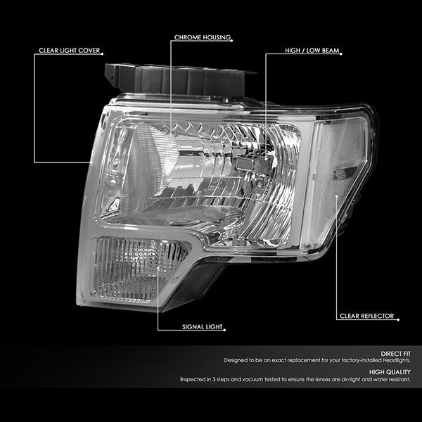 Factory Style Headlights <br>09-14 Ford F150