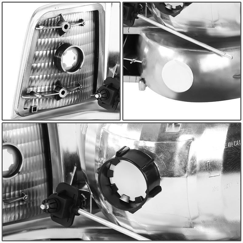 Factory Style Headlights <br>92-96 Ford F-150 F-250 F-350 Bronco