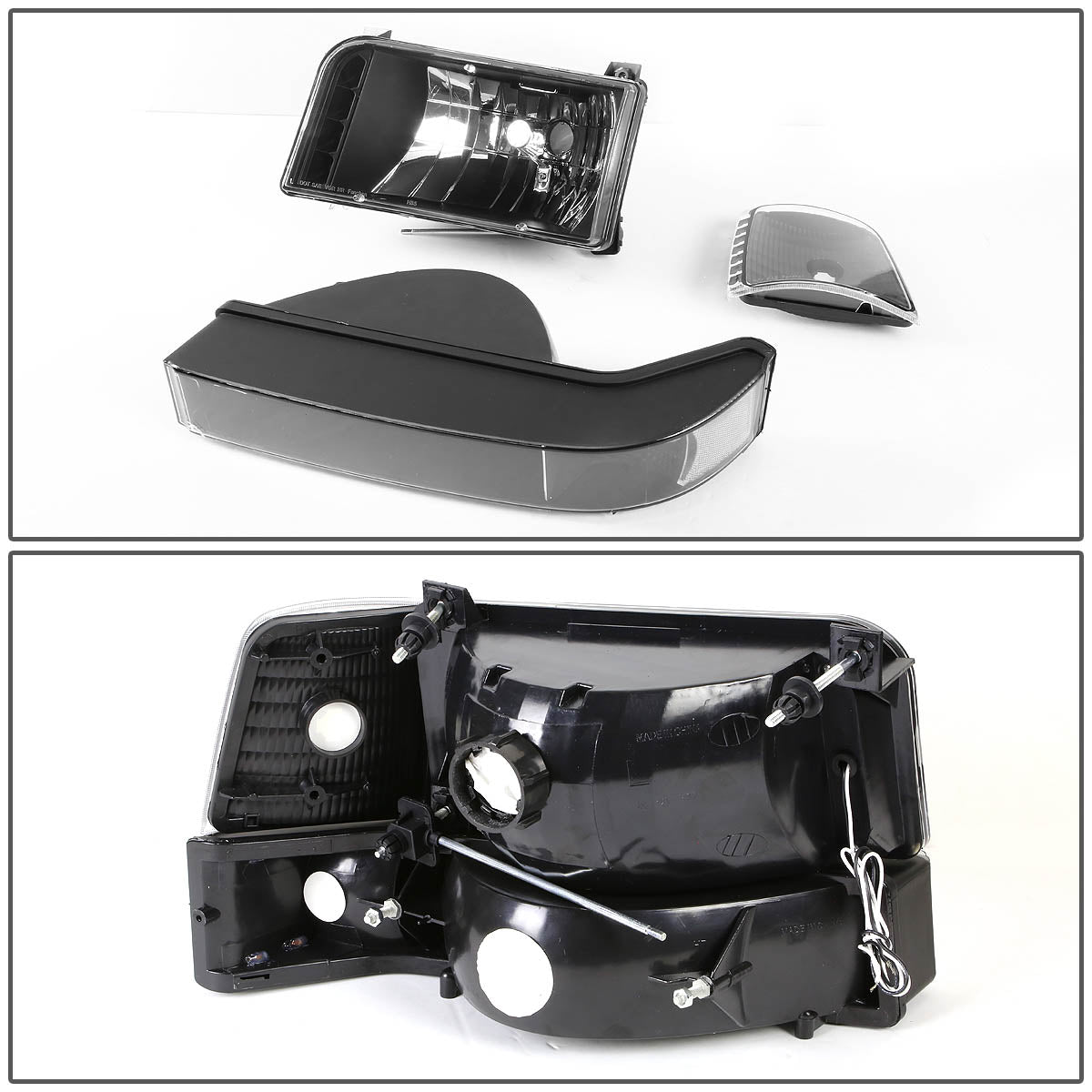 LED DRL Headlights <br>92-96 Ford F-150 F-250 F-350 Bronco