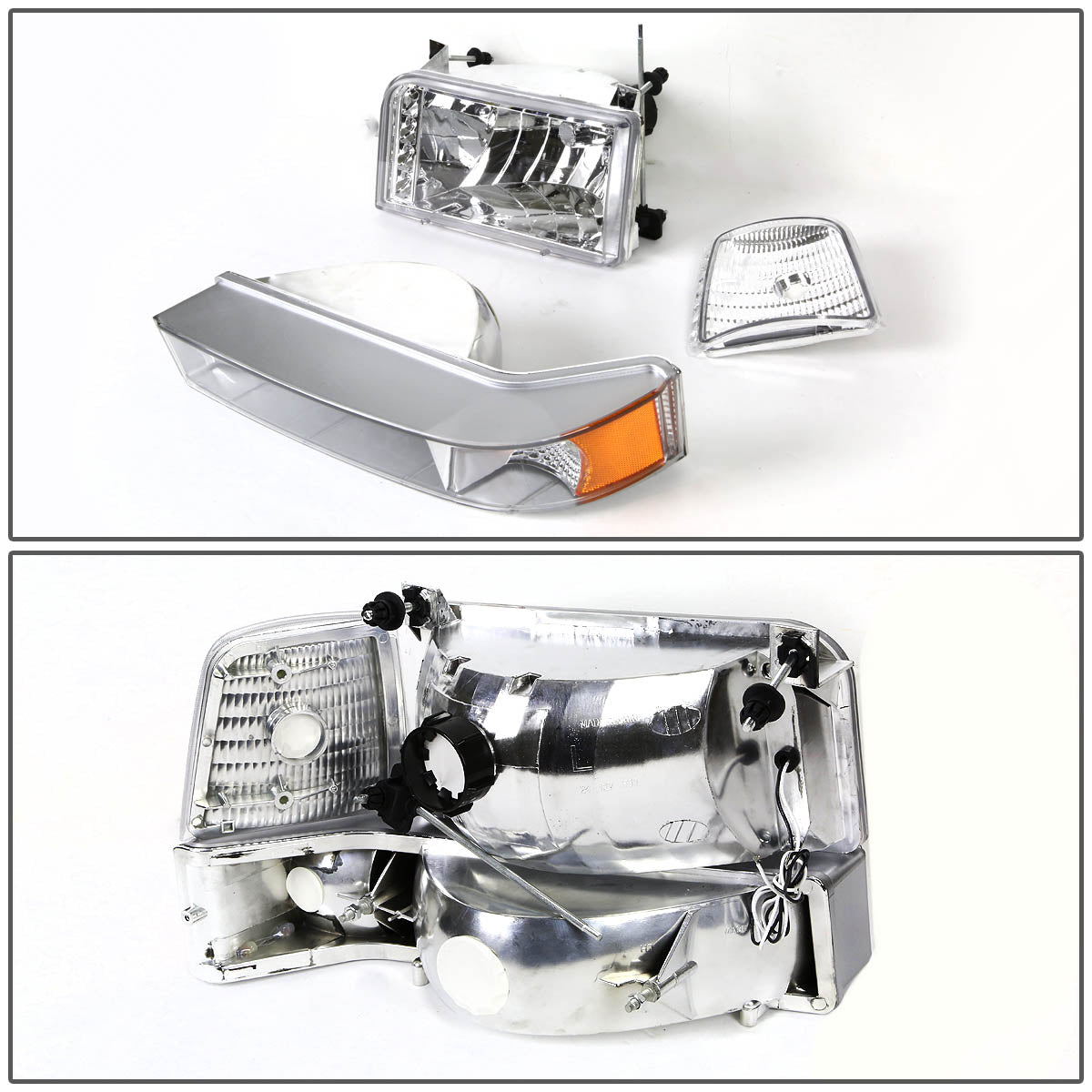 LED DRL Headlights <br>92-96 Ford F-150 F-250 F-350 Bronco