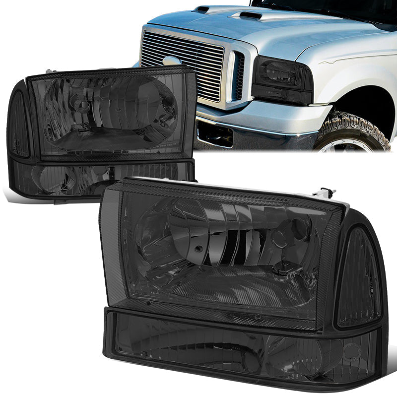 Factory Style Headlights <br>00-04 Ford Excursion, 99-04 Ford F-250 - F-550 Super Duty