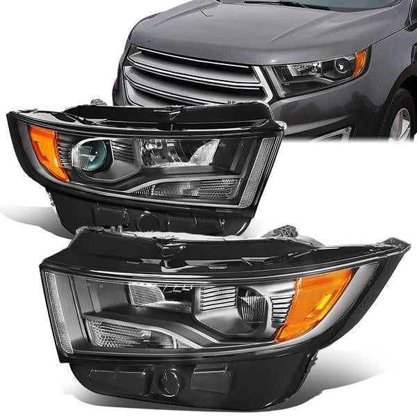 Factory Style Projector Headlights <br>15-18 Ford Edge