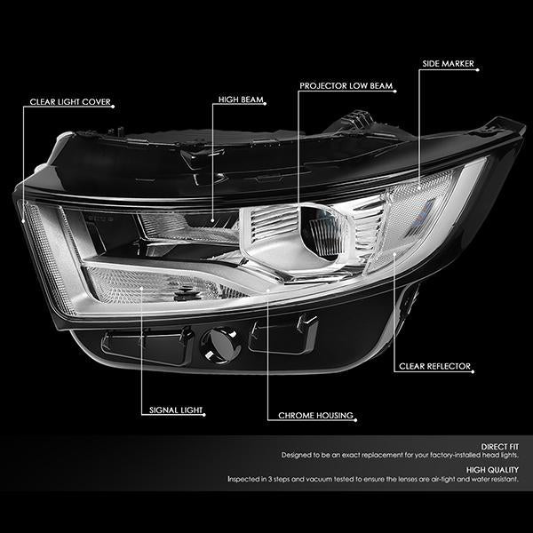 Factory Style Projector Headlights <br>15-18 Ford Edge