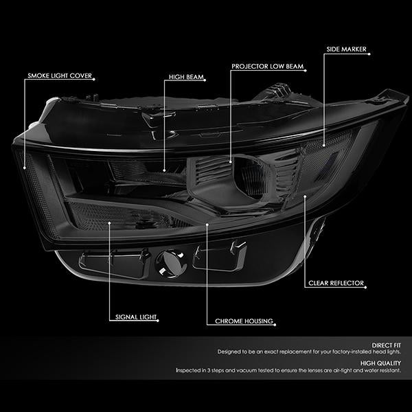 Factory Style Projector Headlights <br>15-18 Ford Edge