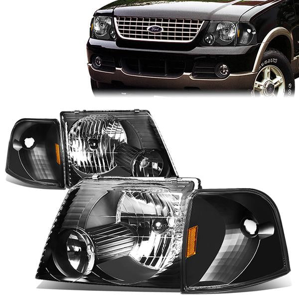 Factory Style Headlights <br>02-05 Ford Explorer