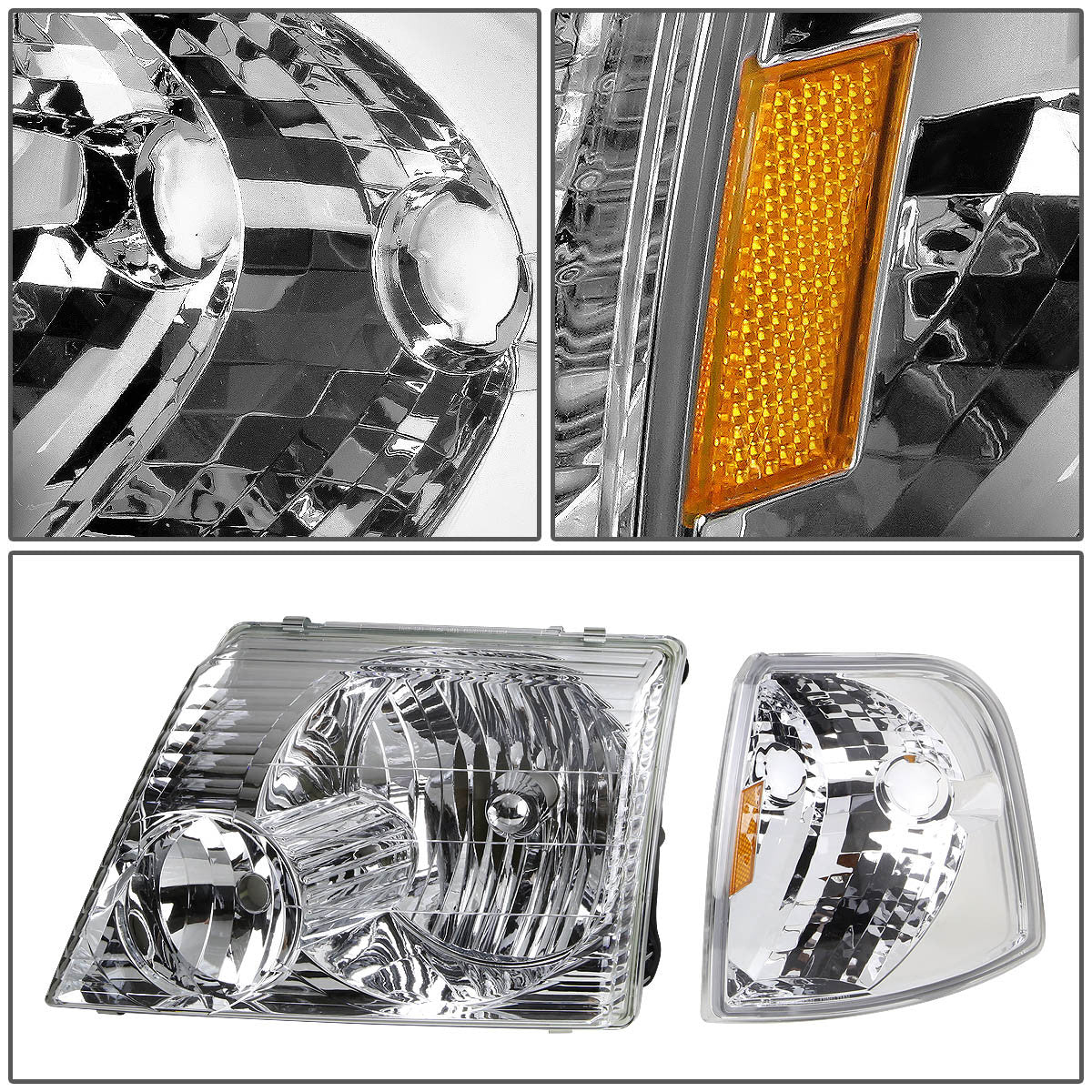 Factory Style Headlights <br>02-05 Ford Explorer