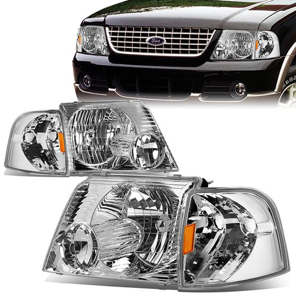 Factory Style Headlights <br>02-05 Ford Explorer