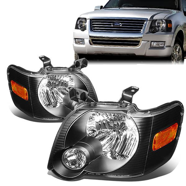 Factory Style Headlights <br>06-10 Ford Explorer, 07-10 Sport Trac