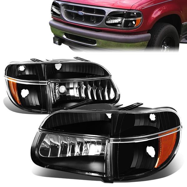 Factory Style Headlights <br>95-01 Ford Explorer, 1997 Mercury Mountaineer