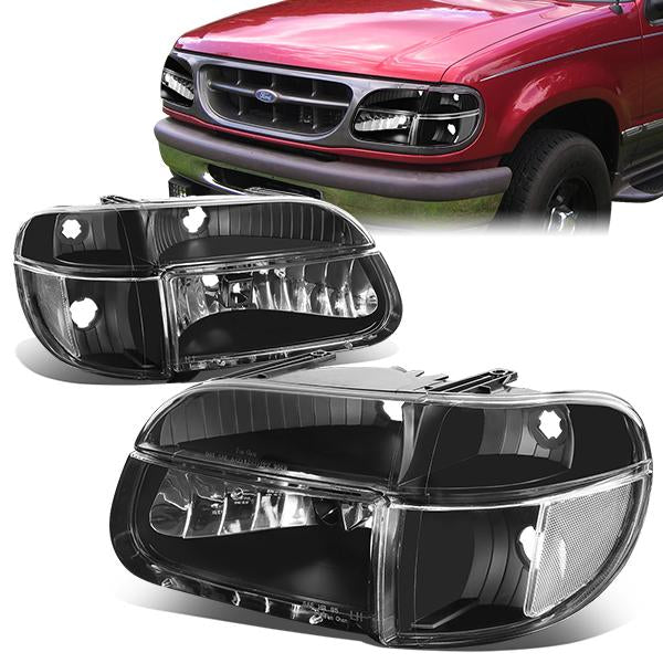 Factory Style Headlights <br>95-01 Ford Explorer, 1997 Mercury Mountaineer