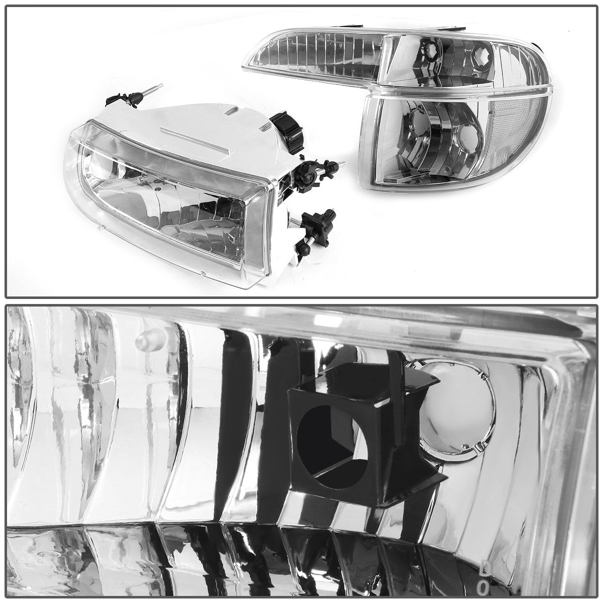 Factory Style Headlights <br>95-01 Ford Explorer, 1997 Mercury Mountaineer