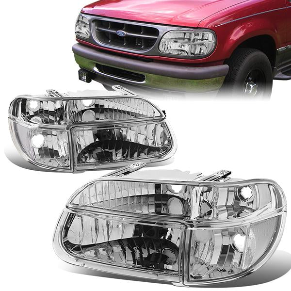 Factory Style Headlights <br>95-01 Ford Explorer, 1997 Mercury Mountaineer