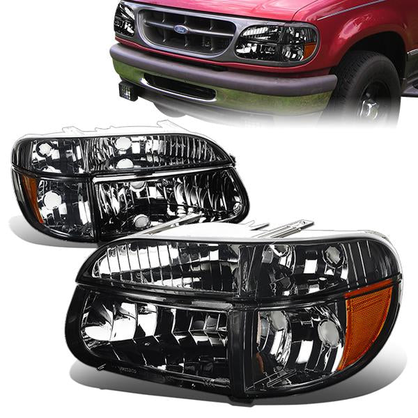 Factory Style Headlights <br>95-01 Ford Explorer, 1997 Mercury Mountaineer