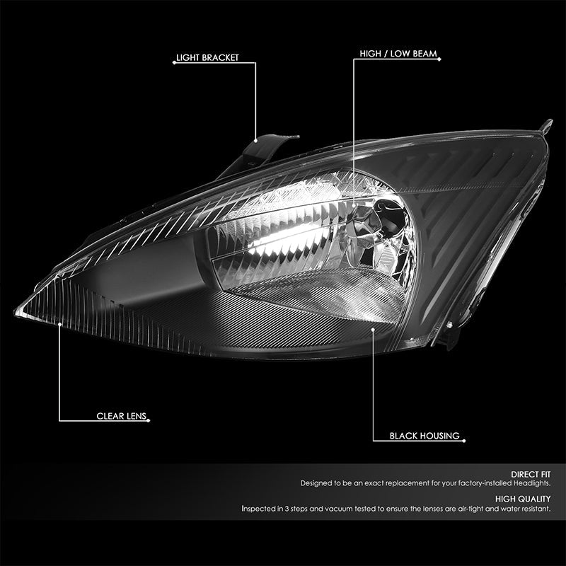 Factory Style Headlights <br>03-04 Ford Focus