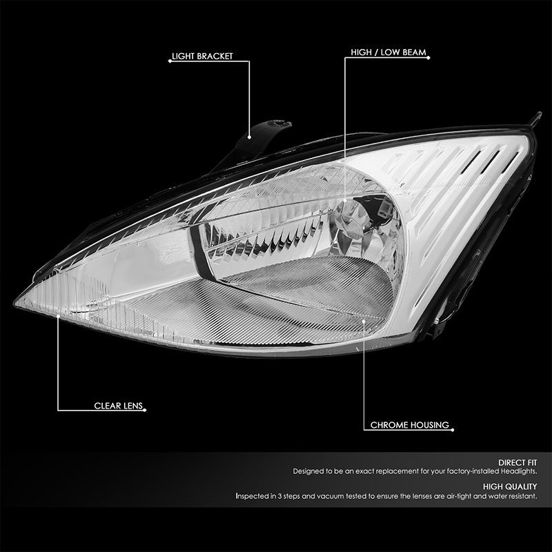 Factory Style Headlights <br>03-04 Ford Focus