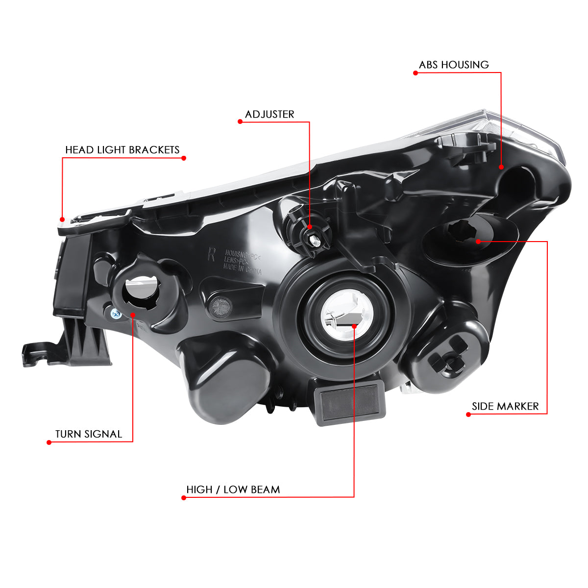 Factory Style Headlights <br>08-11 Ford Focus