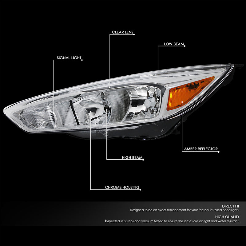 Factory Style Headlights <br>15-18 Ford Focus