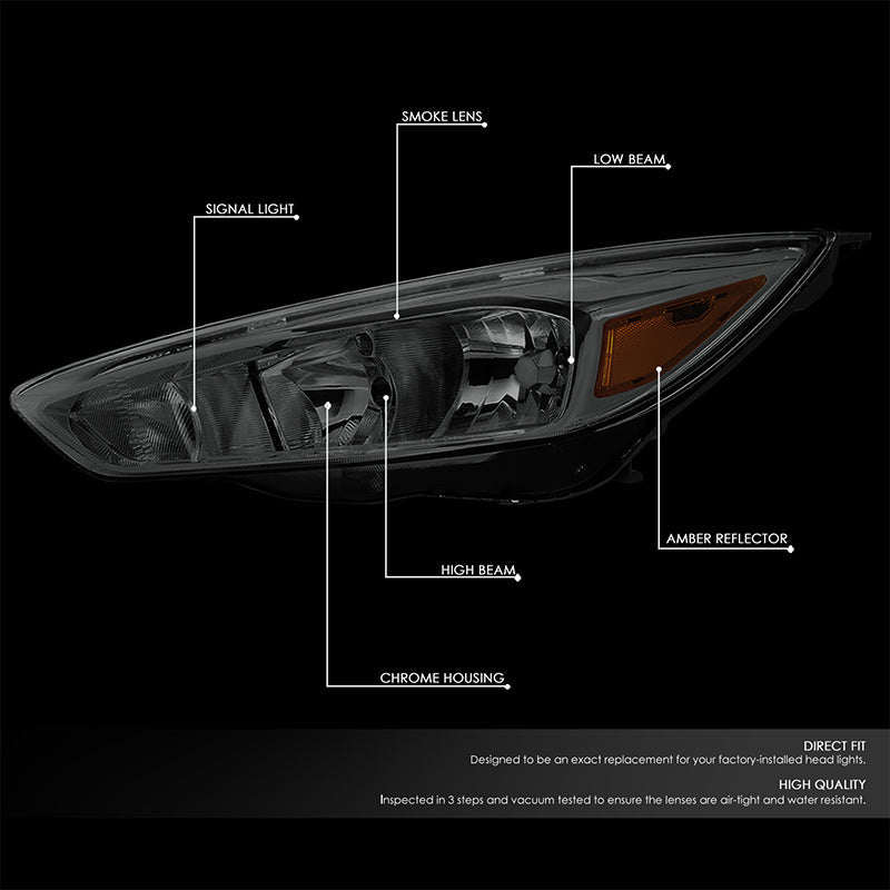 Factory Style Headlights <br>15-18 Ford Focus