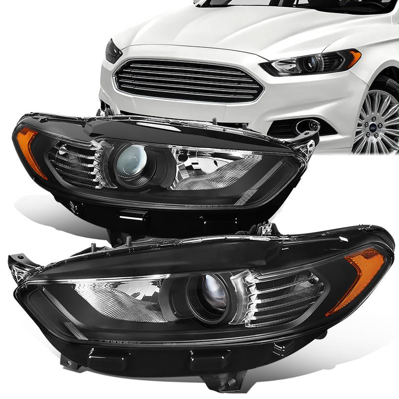 Factory Style Projector Headlights <br>13-16 Ford Fusion