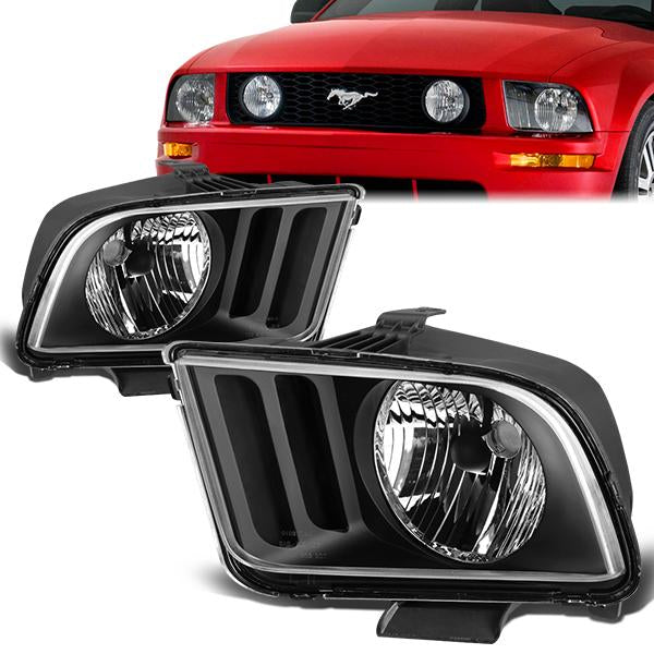 Factory Style Headlights <br>05-09 Ford Mustang