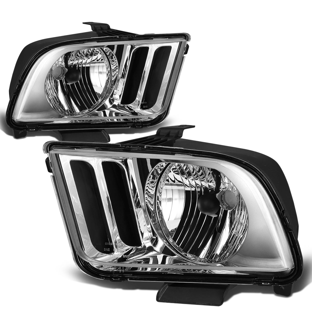 Factory Style Headlights <br>05-09 Ford Mustang