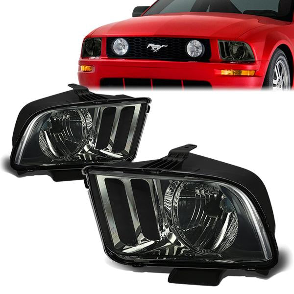 Factory Style Headlights <br>05-09 Ford Mustang