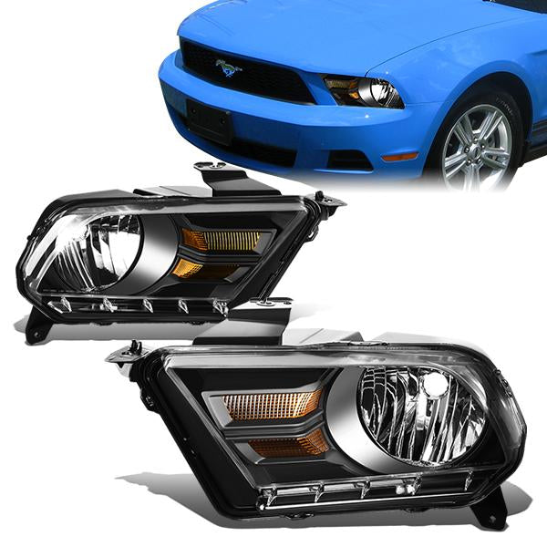 Factory Style Headlights <br>10-14 Ford Mustang