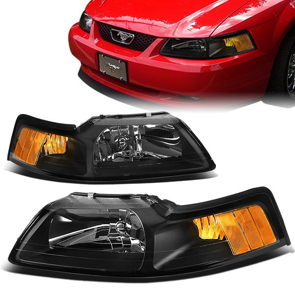 Factory Style Headlights <br>99-14 Ford Mustang