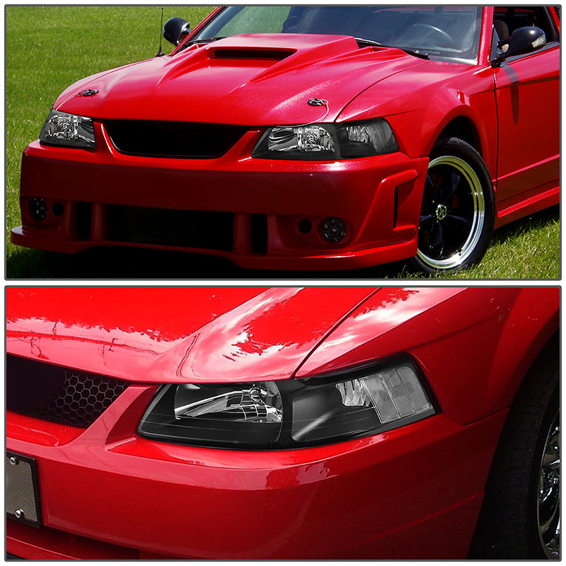 Factory Style Headlights <br>99-14 Ford Mustang