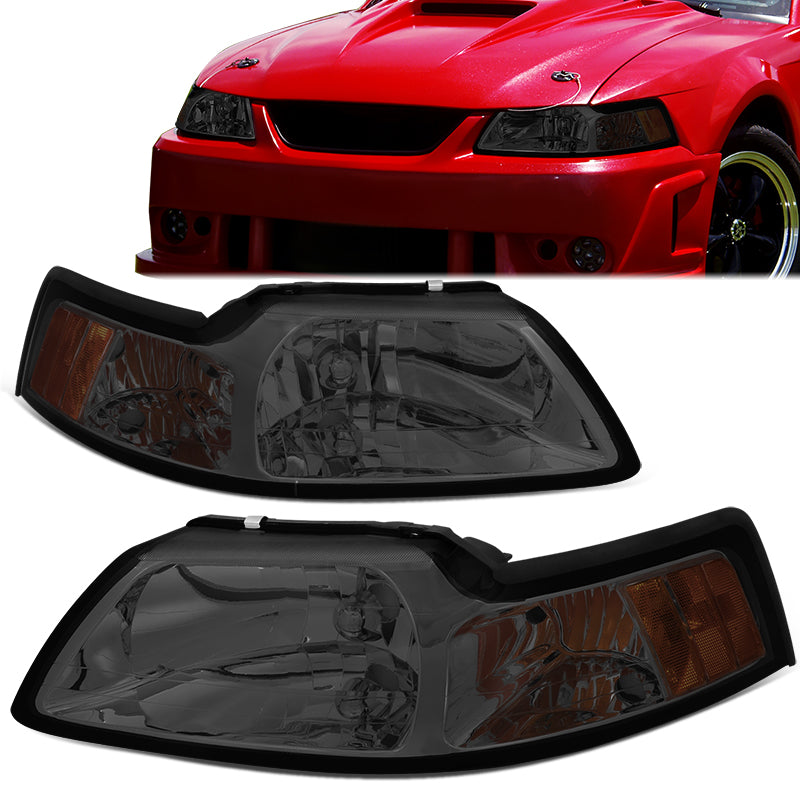 Factory Style Headlights <br>99-14 Ford Mustang