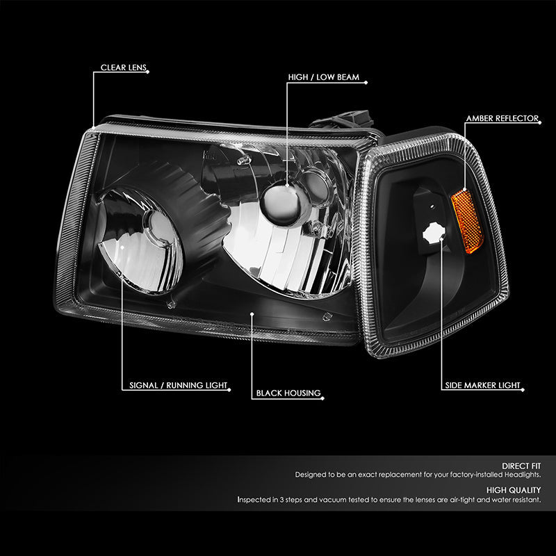 Factory Style Headlights <br>01-11 Ford Ranger