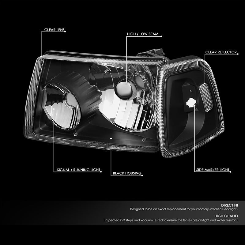 Factory Style Headlights <br>01-11 Ford Ranger