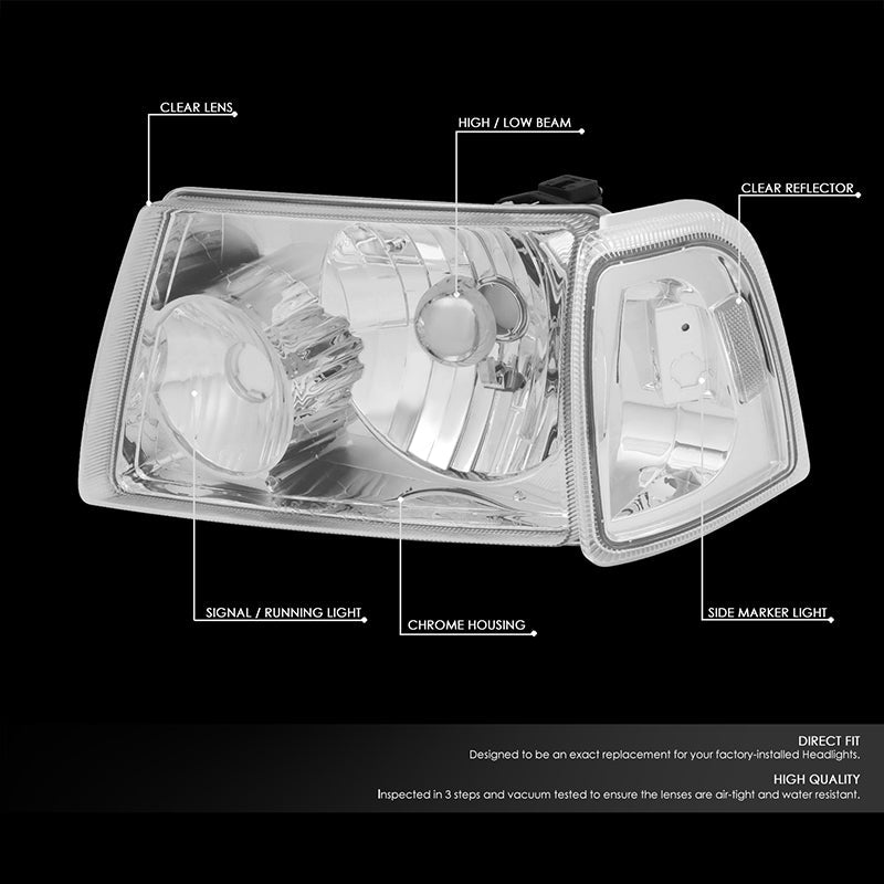 Factory Style Headlights <br>01-11 Ford Ranger