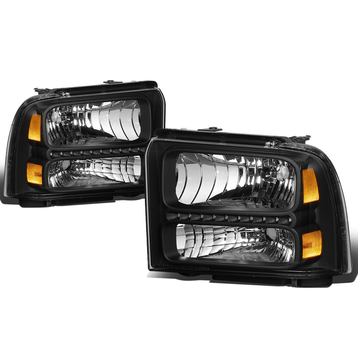 LED DRL Headlights <br>05-07 Ford F250 F350 F450 F550 Super Duty