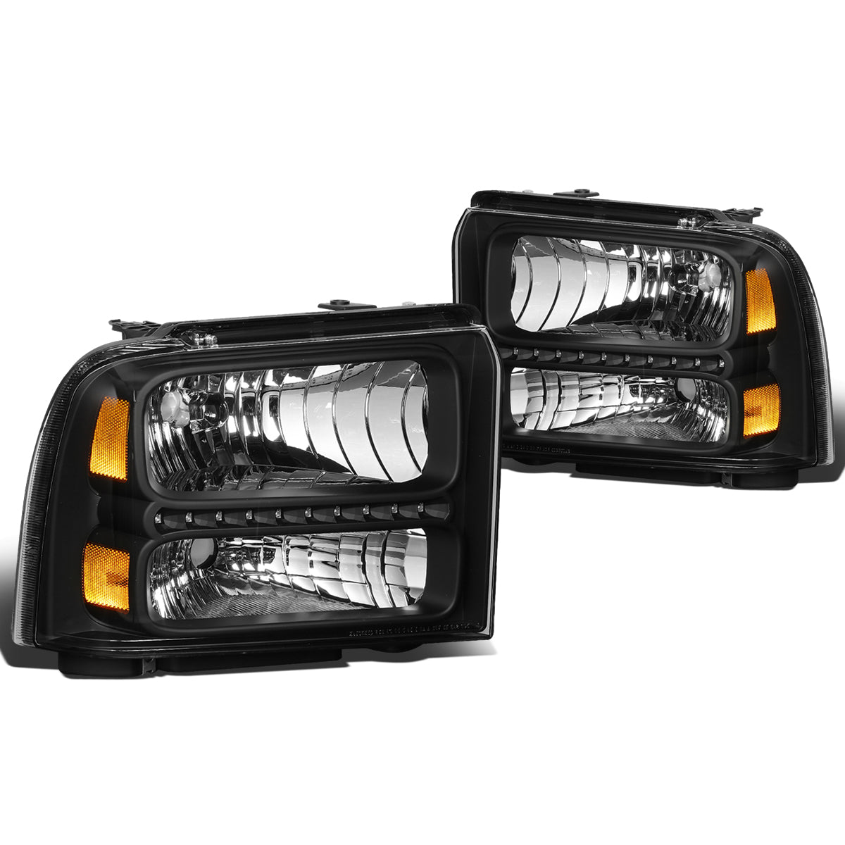 LED DRL Headlights <br>05-07 Ford F250 F350 F450 F550 Super Duty