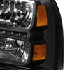 LED DRL Headlights <br>05-07 Ford F250 F350 F450 F550 Super Duty