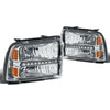 LED DRL Headlights <br>05-07 Ford F250 F350 F450 F550 Super Duty