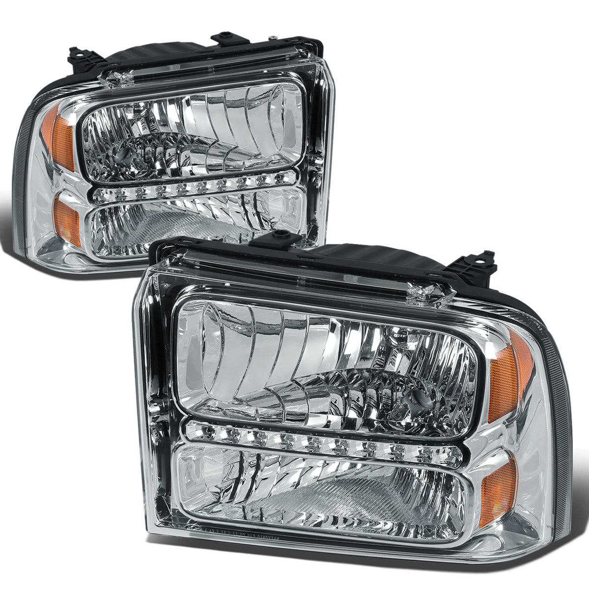 LED DRL Headlights <br>05-07 Ford F250 F350 F450 F550 Super Duty