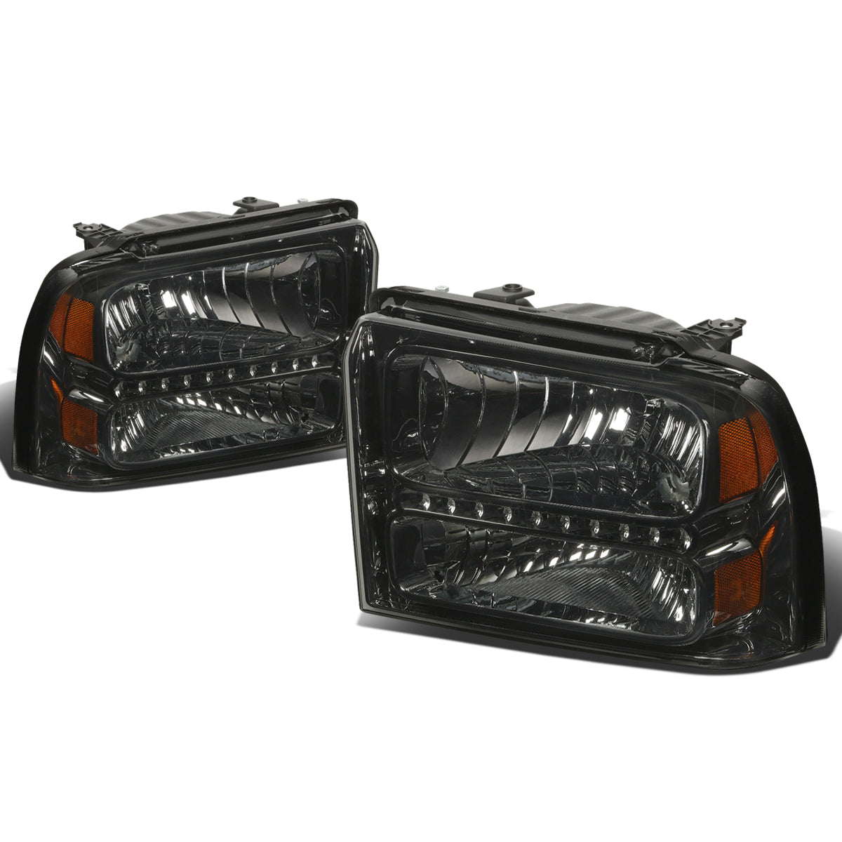 LED DRL Headlights <br>05-07 Ford F250 F350 F450 F550 Super Duty